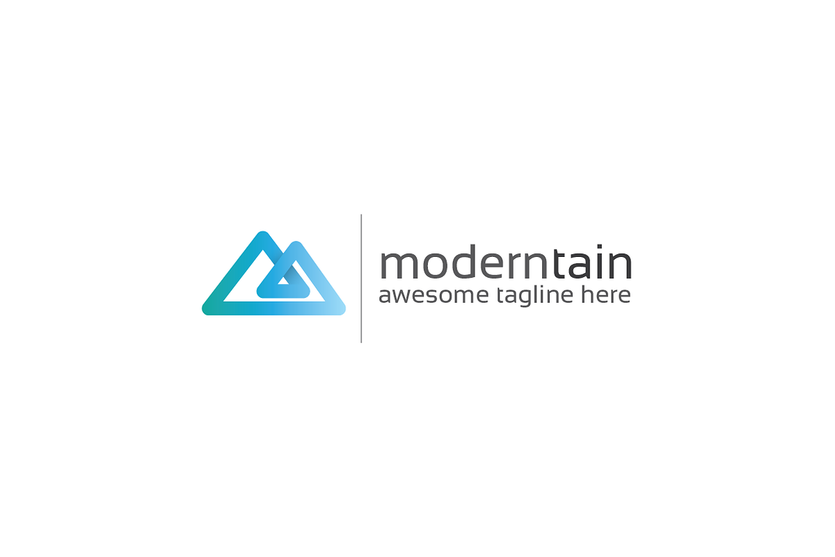 moderntain logo, a Branding & Logo Template by hellothere (Photo 1 of 4)
