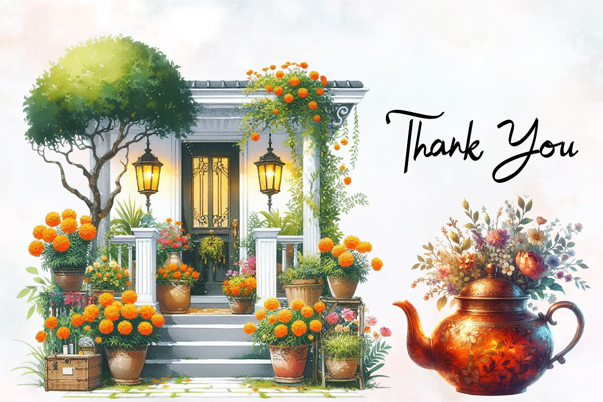 Amber Spring Cozy Home Cliparts, a Transportation Illustration by RobertsArt (Photo 7 of 7)