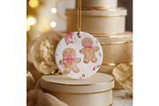 Ceramic Ornament Mockup, a Merchandise Mockup by EmpaviMockups (Thumbnail 4 of 7)