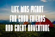 Summer Camping - Modern Vintage Font, a Sans Serif Font by Pian45 Studio (Thumbnail 4 of 13)