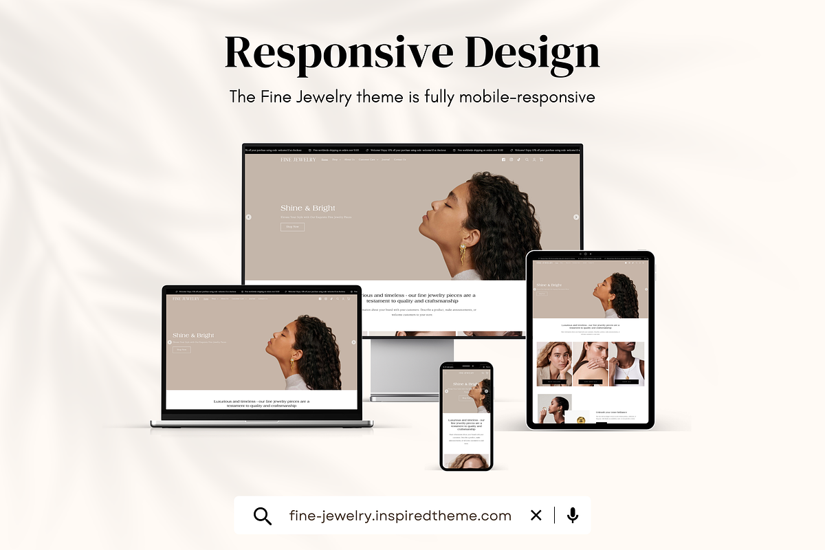 Fine Jewelry - Elegant Shopify Theme, a Shopify Template by InspiredTheme (Photo 6 of 9)