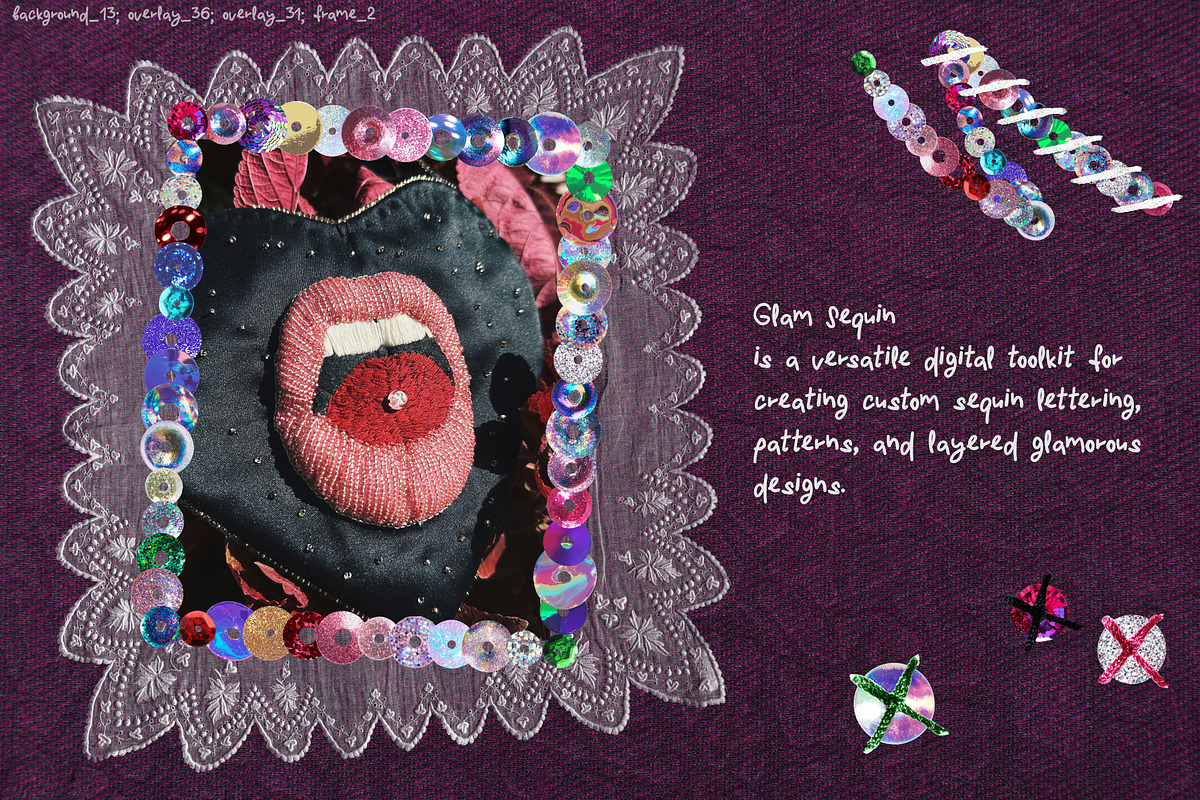 Glam Sequin: Digital Toolkit, an Object Graphic by Anastasiia VNSK (Photo 3 of 15)