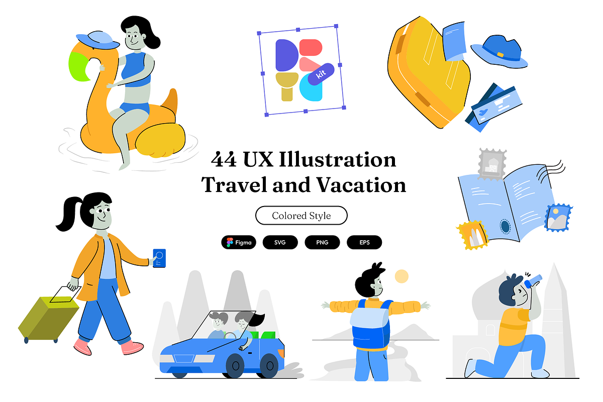 44 UX Illustration | Vacation, a Seasonal Illustration by Directico Design Kit (Photo 1 of 8)