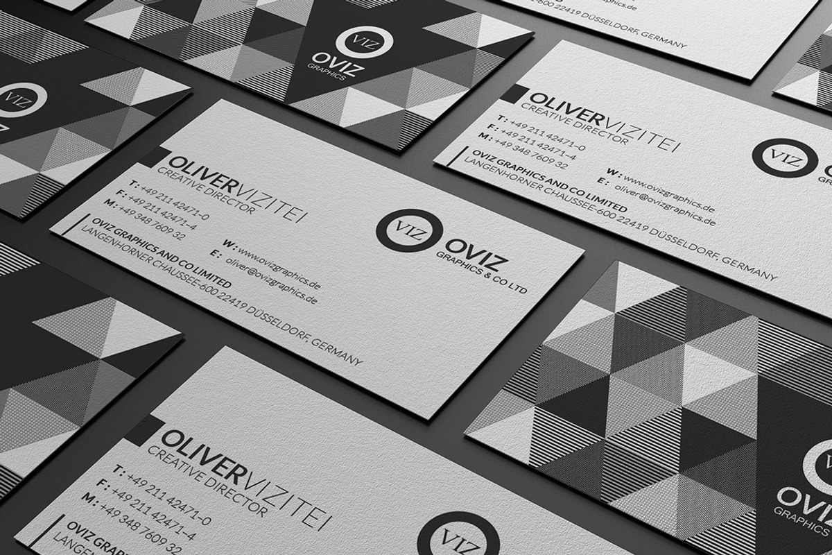 Abstract Black & White Business Card, a Business Card Template by Marvel (Photo 2 of 4)