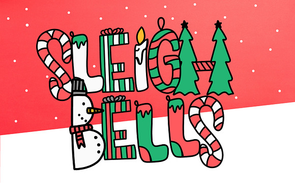Sleigh Bells - Christmas Font preview 4