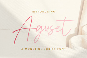 Aguset - Handwritten Font