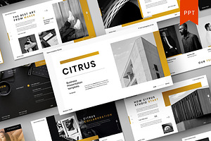 Citrus - Business PowerPoint, a Presentation Template by Dens Creative Studio