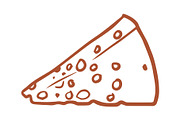 Vector Cheese Graphics, an Illustration by Dorey Kronick Art&Design (Thumbnail 12 of 22)