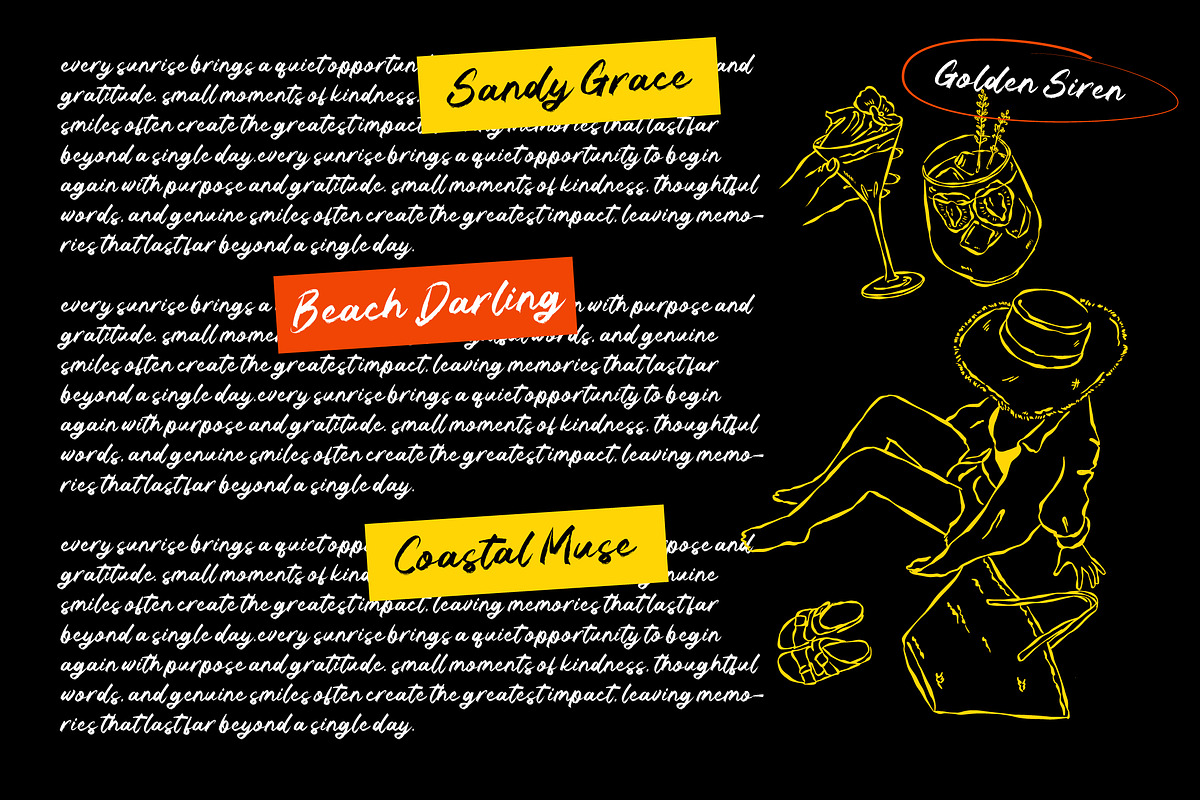 Sound Seekers Rough Brush Script, a Handwritten Font by AmorfaType (Photo 5 of 8)