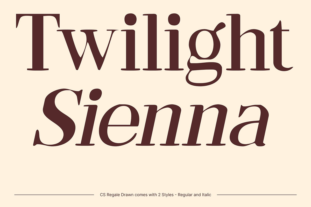 CS Regale Drawn, a Serif Font by Craft Supply Co. (Photo 4 of 8)