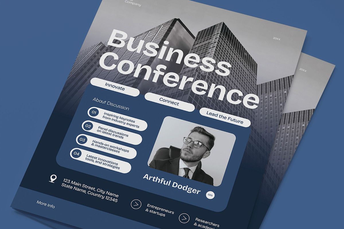 Business Conference Flyer, a Flyer Template by graphicook (Photo 2 of 3)
