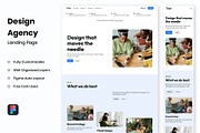 Design Agency - Landing Page, a Landing Page Template by RPWDS (Thumbnail 1 of 3)