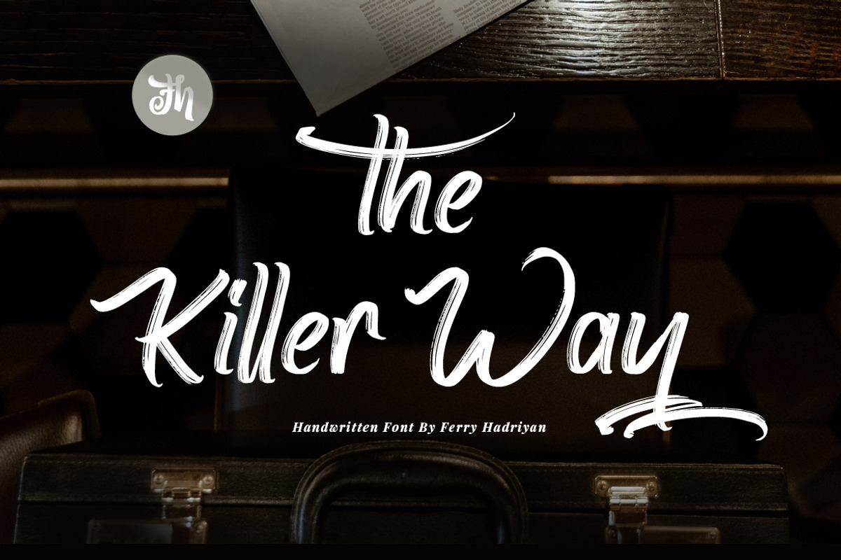 The Killer Way - Handwritten Font, a Script Font by FHFont (Photo 1 of 9)