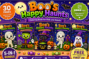 Boo’s Happy Haunts Coloring Book, a Seasonal Illustration by Design Zone (Thumbnail 2 of 4)