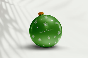 Christmas Ball Mockup