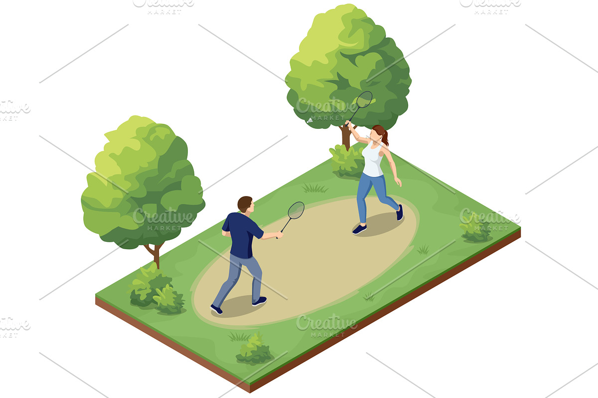 An isometric illustration depicting, a Sport Illustration by Golden Sikorka