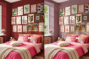 Frame Mockup Gallery Wall | BEDROOM, a Household Mockup by RevintageStudio (Thumbnail 5 of 6)