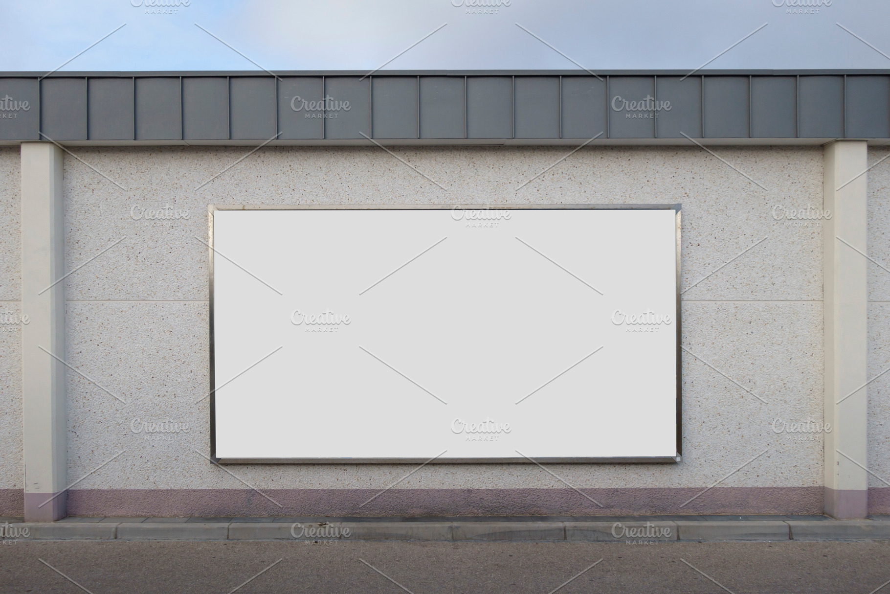 Blank billboard in a wall, a Business Photo by aagafapaperiapunta