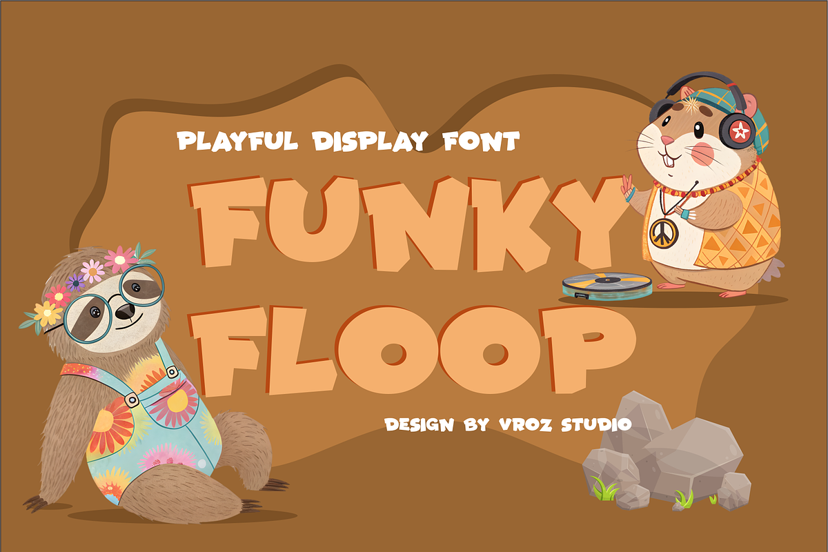 SUPER FUNKY - Bold Playful Display, a Font by Vroz Studio (Photo 2 of 6)