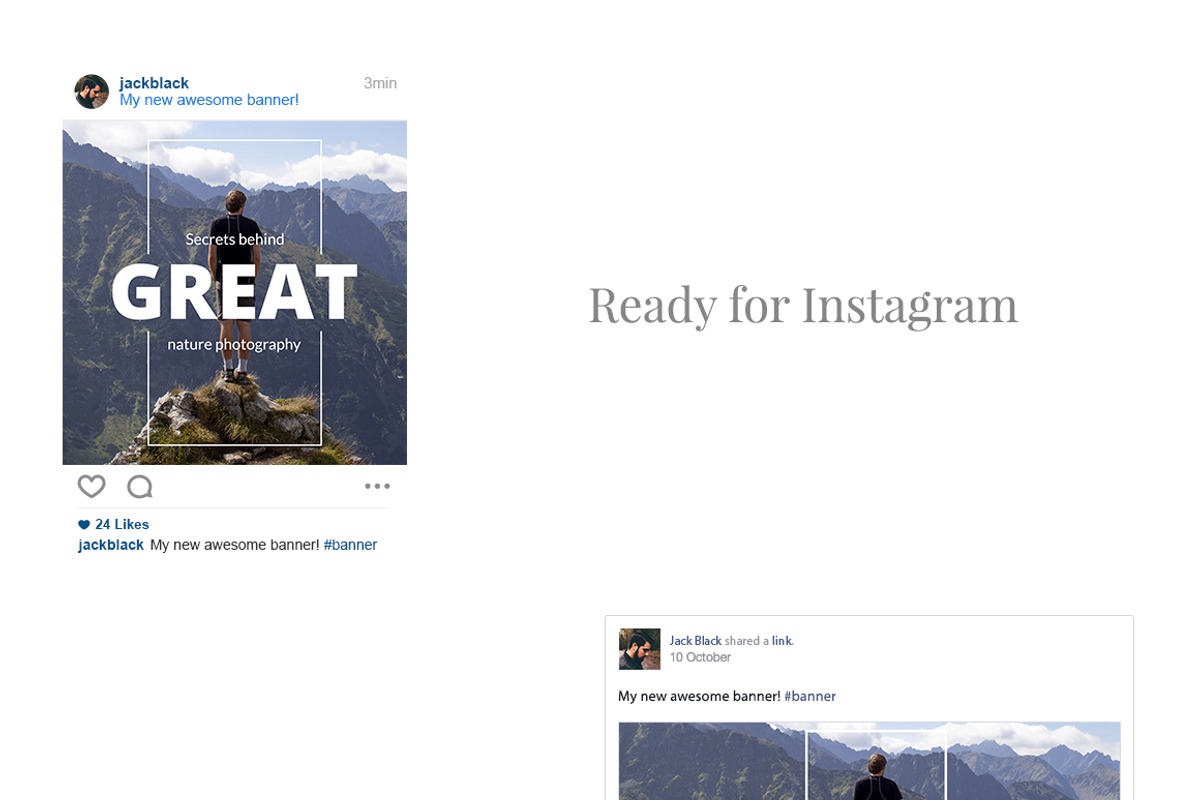 Blog Social Media Banners, a Social Media Template by Web Donut (Photo 4 of 9)