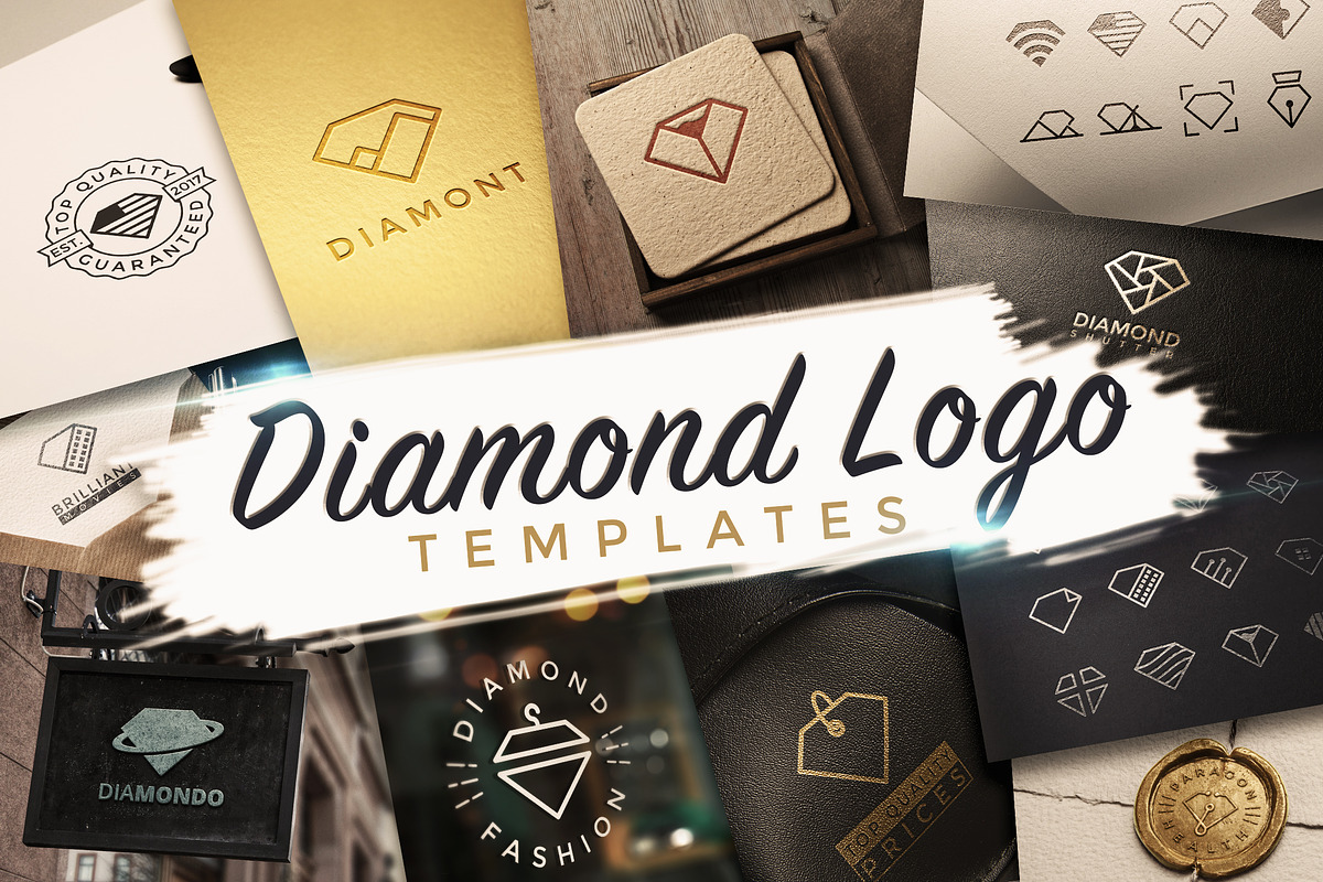 32 Brilliant Diamond Logo Templates, a Templates & Theme by Brandspark (Photo 1 of 11)