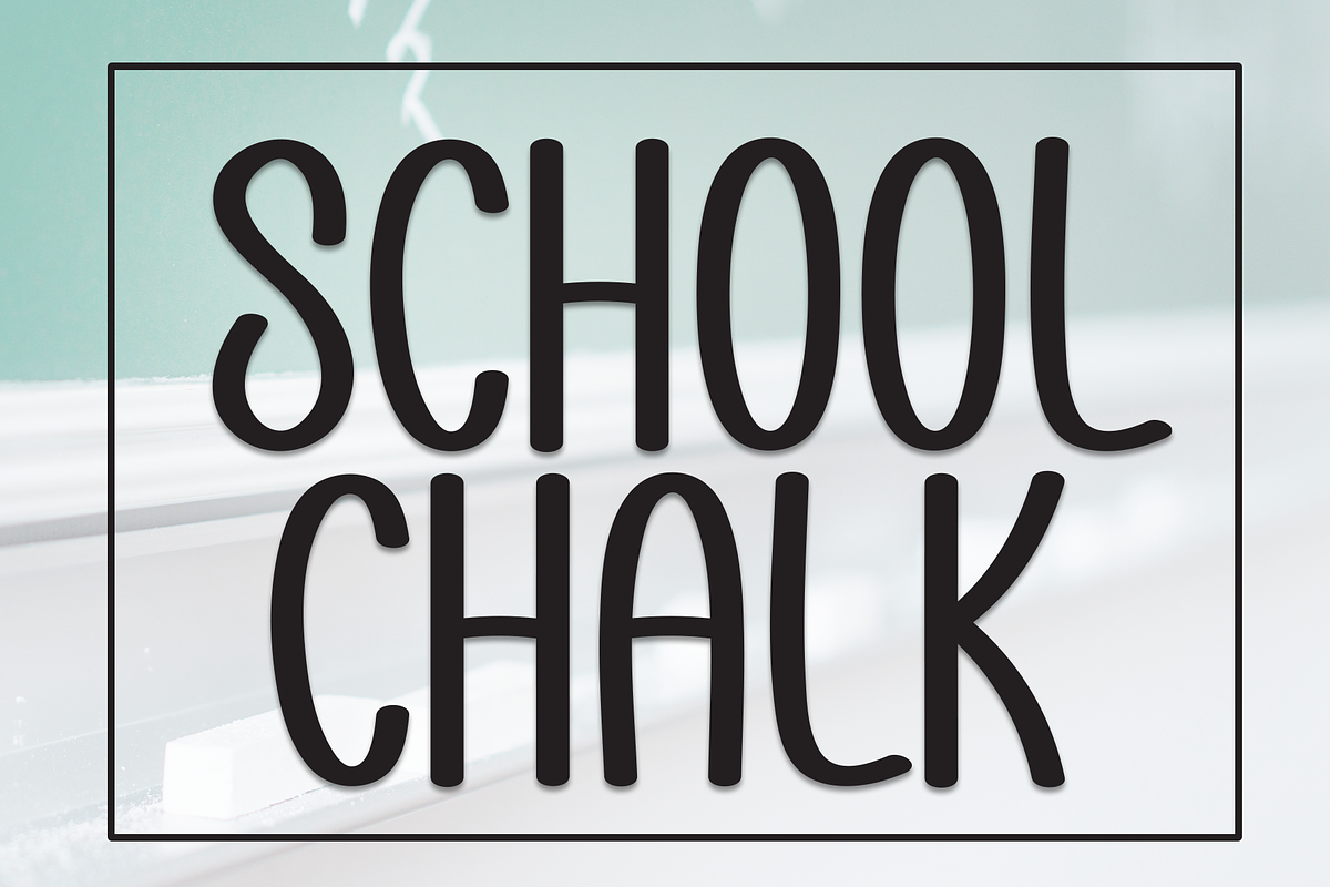School Chalk | Script Font, a Script Font by Scratchones (Photo 1 of 8)