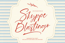 Skyppe Blastingo Handwritten Script