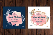 8 watercolor save the date templates, a Decorative Illustration by My watercolor shop (Thumbnail 3 of 5)
