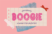 Boogie - Handwritten Playful Font, a Handwritten Font by Berdansabersama (Thumbnail 1 of 8)