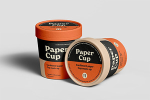 Cardboard Cup Mockup