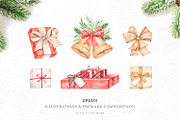 SALE | Watercolor Christmas | Winter, an Illustration by Kate Macate (Thumbnail 5 of 14)