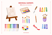 Back to school vector collection, an Education Illustration by Peviotadesign (Thumbnail 4 of 13)