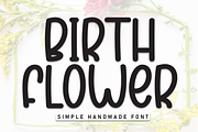 Birth Flower | Script Font, a Script Font by Scratchones (Thumbnail 1 of 8)