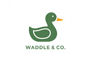 Waddle Co Green, a Branding & Logo Template by Logocreative (Thumbnail 1 of 2)