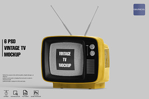 Vintage Tv Mockup Tv, Tv Mockup