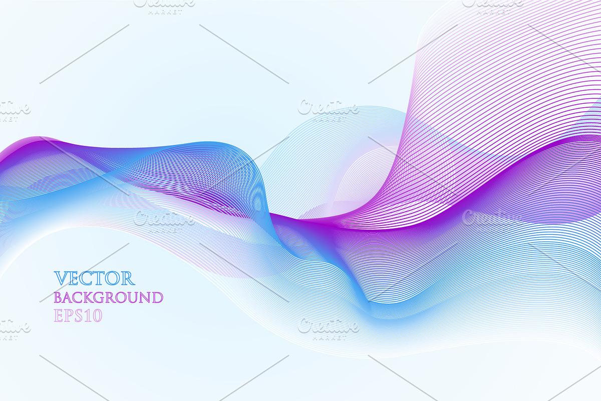 Abstract Waves Lines Design, a Texture Graphic by Lenka_X