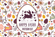 Happy Easter Pattern SET, a Pattern Graphic by VioSilent (Thumbnail 1 of 4)