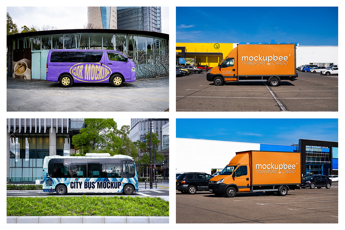 Vehicle Mockups - Truck Mockups vol2, an Advertising Mockup by MockupForest (Photo 5 of 8)