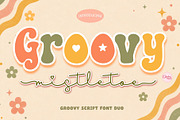 Groovy Mistletoe Font Duo, a Script Font by AnningArts (Thumbnail 1 of 10)