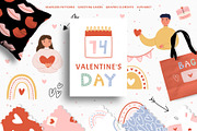Valentine's Day set, a Person Illustration by ValeriiaFeeva (Thumbnail 1 of 9)