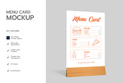 Table Tent Menu Card Mockup, a Product Mockup by graphypix (Thumbnail 2 of 4)