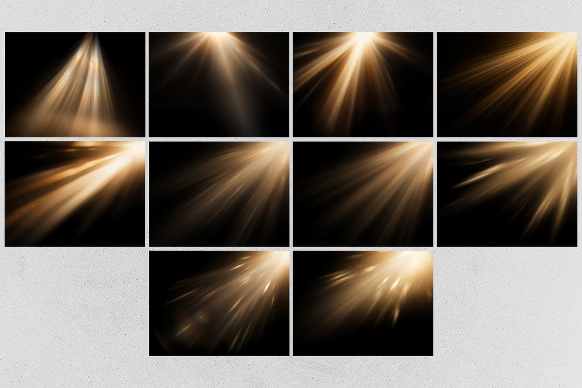 Sunlight Rays Glow Overlays Effect, a Texture Graphic by smishura (Photo 3 of 4)