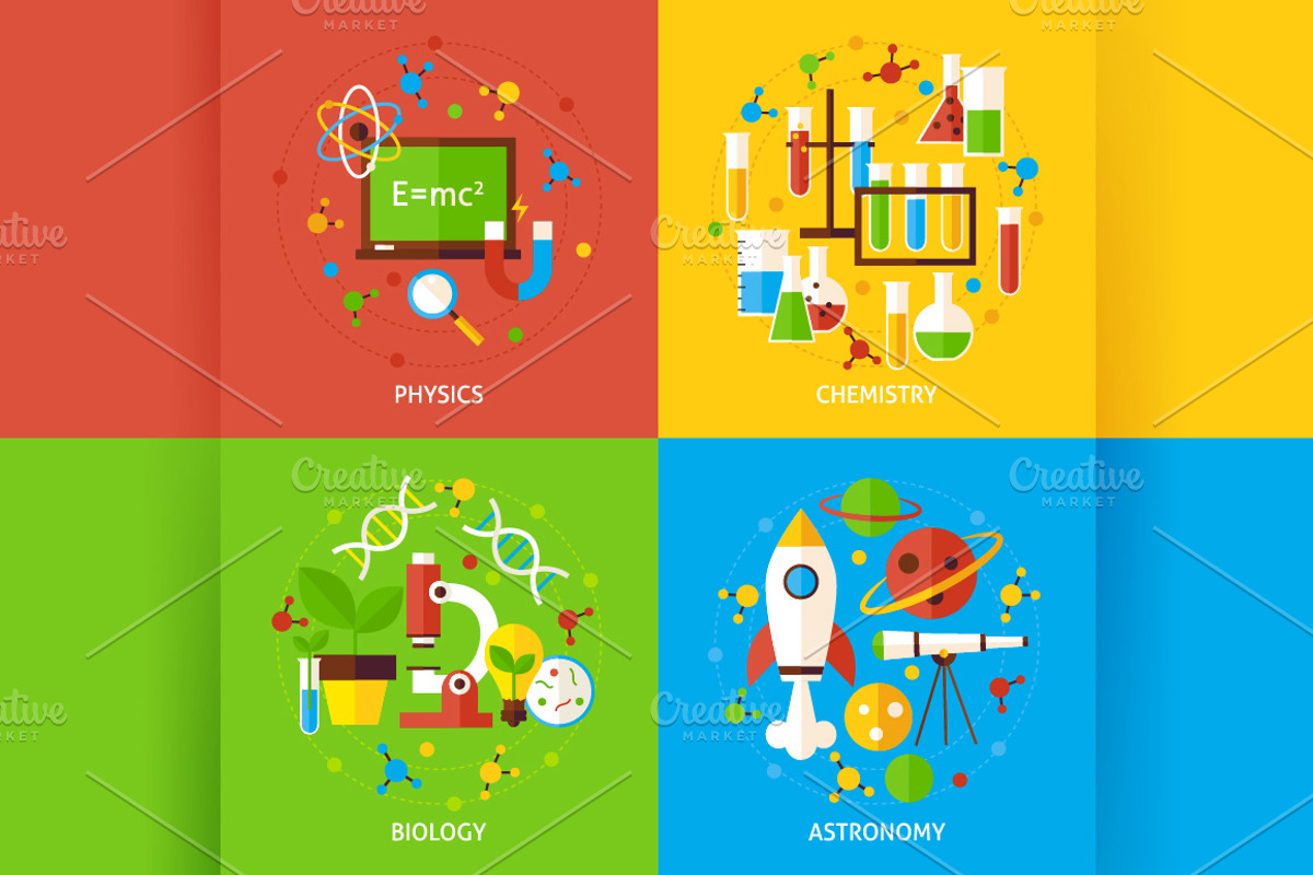 Education Science Vector Concepts, an Education Illustration by Anna_leni