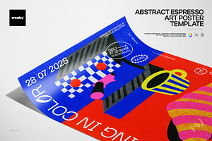 Abstract Espresso Poster Template, a Poster Template by creatsy5