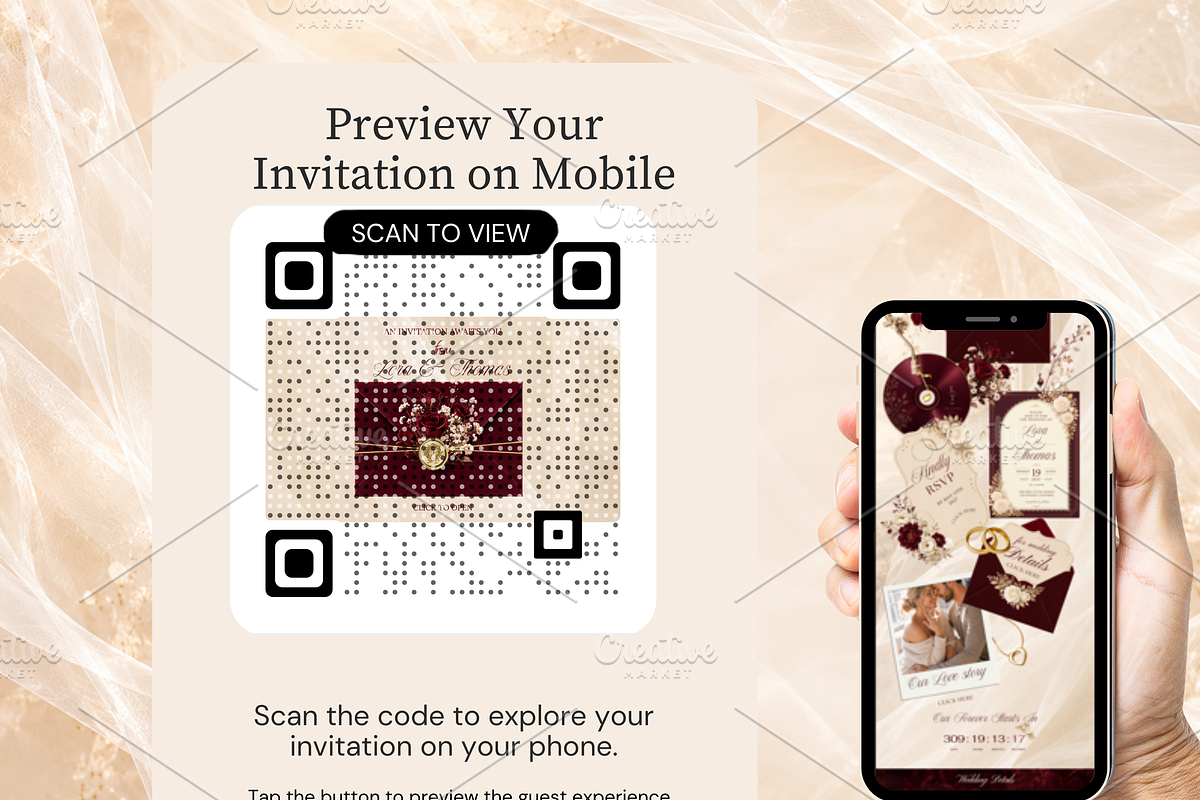 Wedding Website Template Editable, a Social Media Template by Digiteve (Photo 3 of 7)