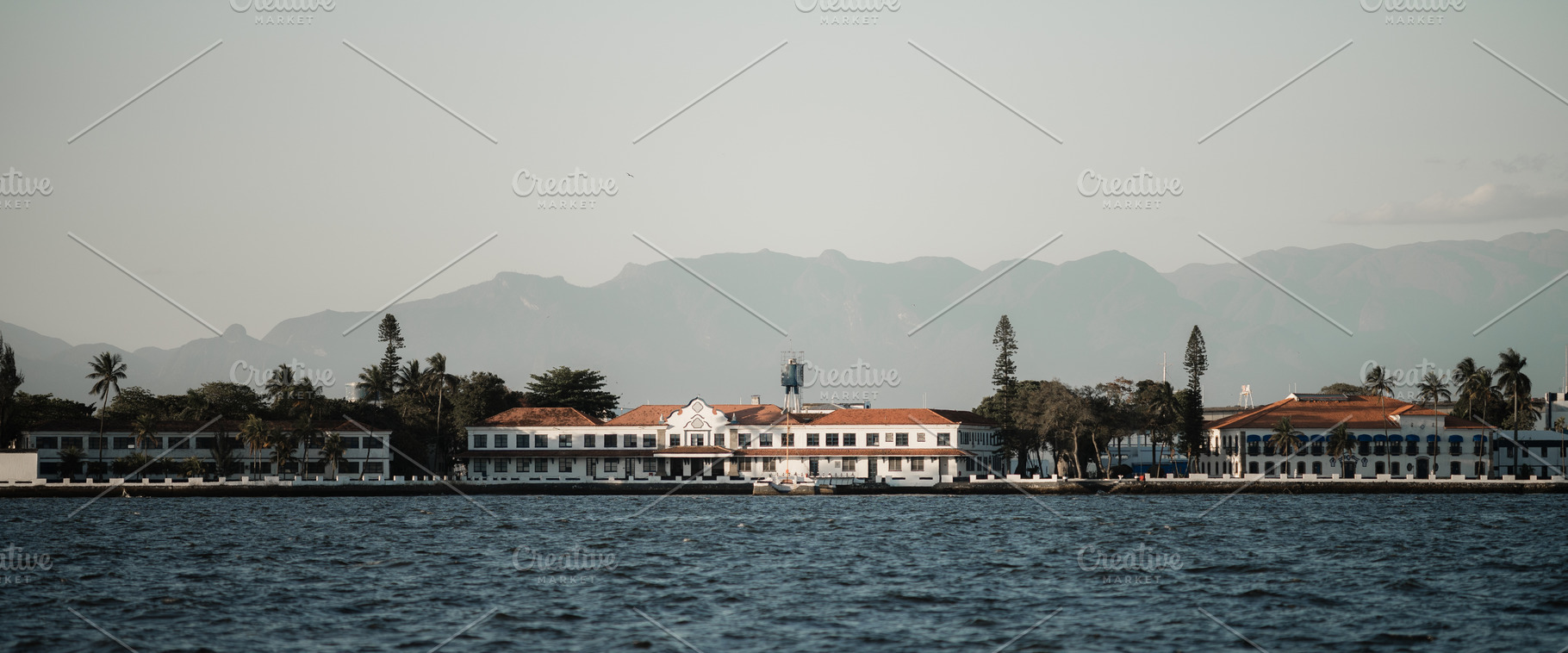 Colonial Waterfront And Mountains, an Architecture Photo by SkyNext