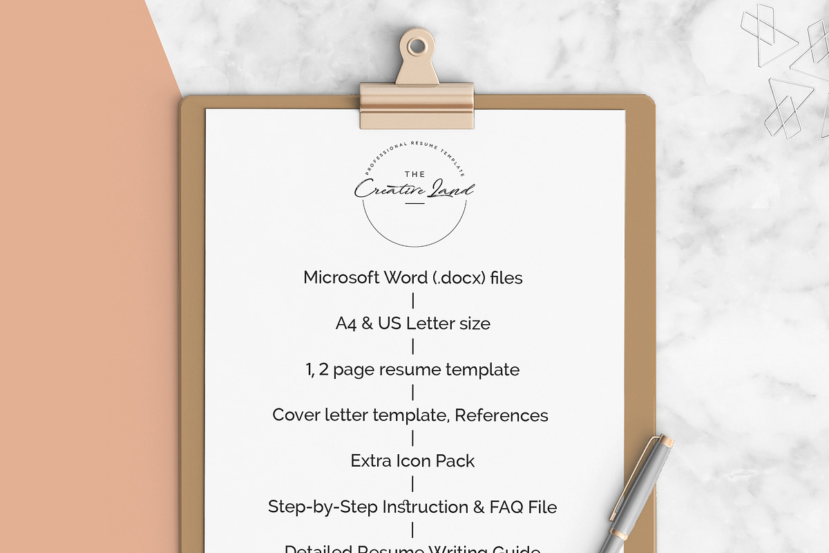Resume/CV - The Cecilia, a Resume Template by CreativeLandStudio (Photo 9 of 9)