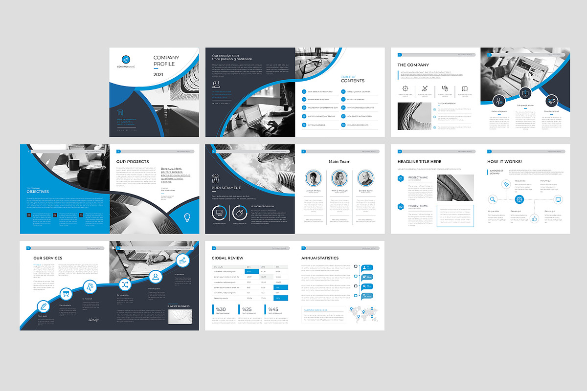 Company Proflle, a Brochure Template by Brochure-Market (Photo 10 of 10)