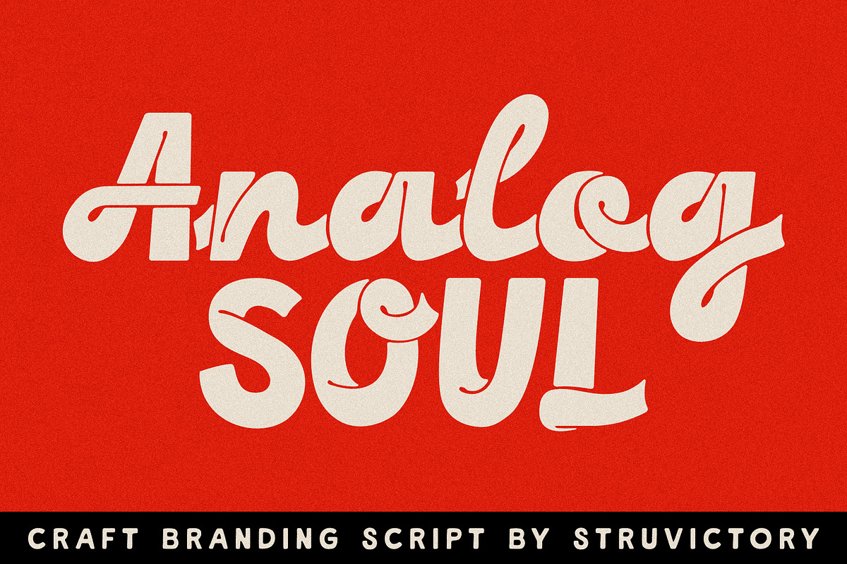 Analog Soul Branding Bold Script, a Script Font by Struvictory.art (Photo 1 of 10)