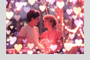 Valentine Heart Bokeh Overlays, a Texture Graphic by PhotoSpirit (Thumbnail 5 of 8)